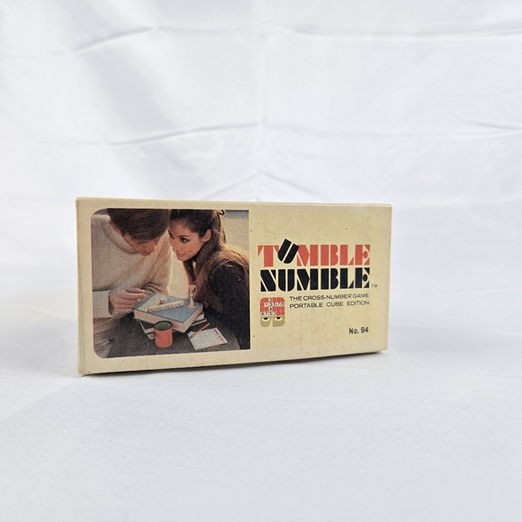 Vintage 1969 Tumble Numble cross-number game cube dice Selchow Righter - Picture 5 of 10